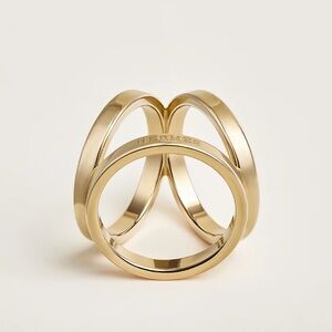 Hermes Trio Scarf 90 Ring - Permabrass